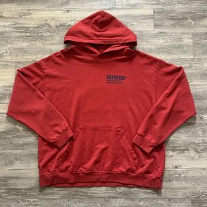 Hidden NY Fall/Winter 2021 Logo Hoodie Size XXL Cranberry